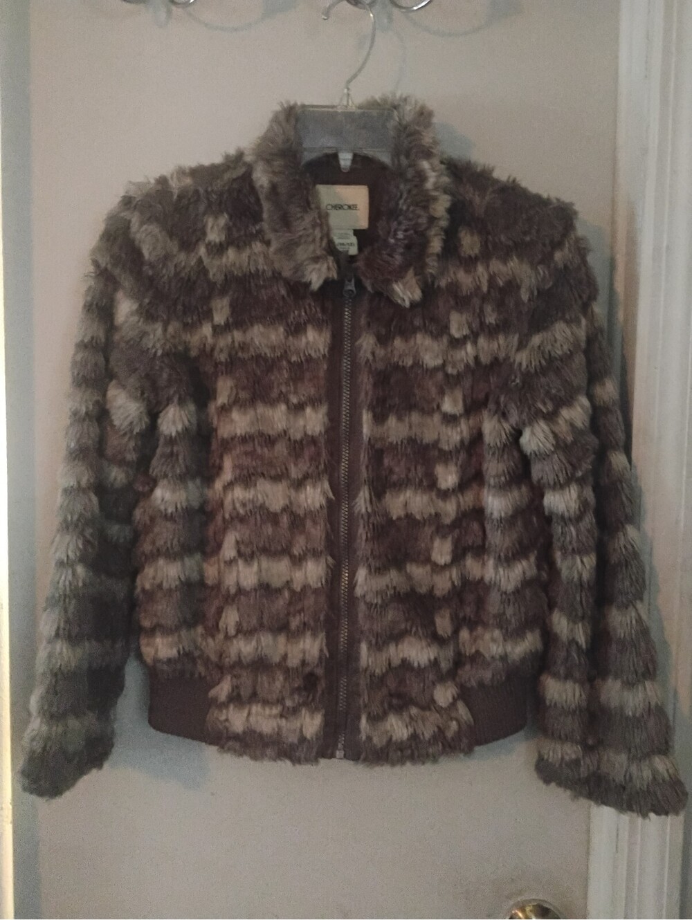 Cherokee Faux Fur Shaggy Jacket
